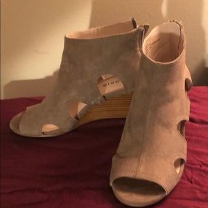 Torrid cut-out, opened toed booties